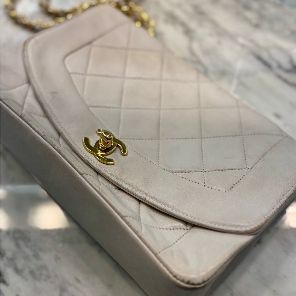Chanel Cream Quilted Women's Bag